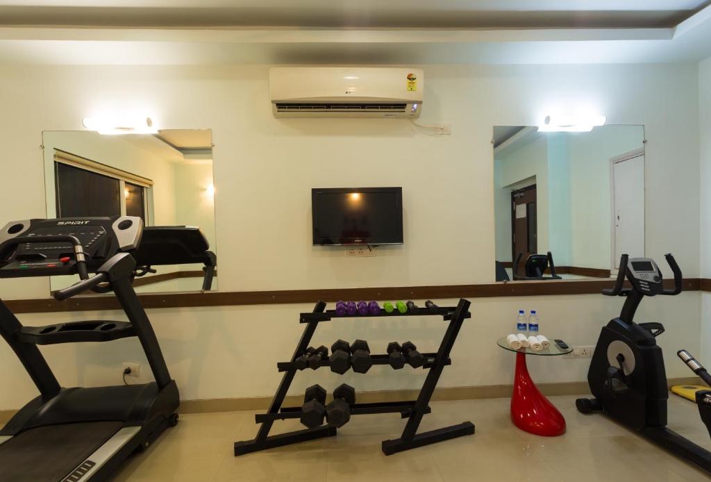 Fitness centrum a/nebo fitness zařízení v ubytování Ginger Noida 63