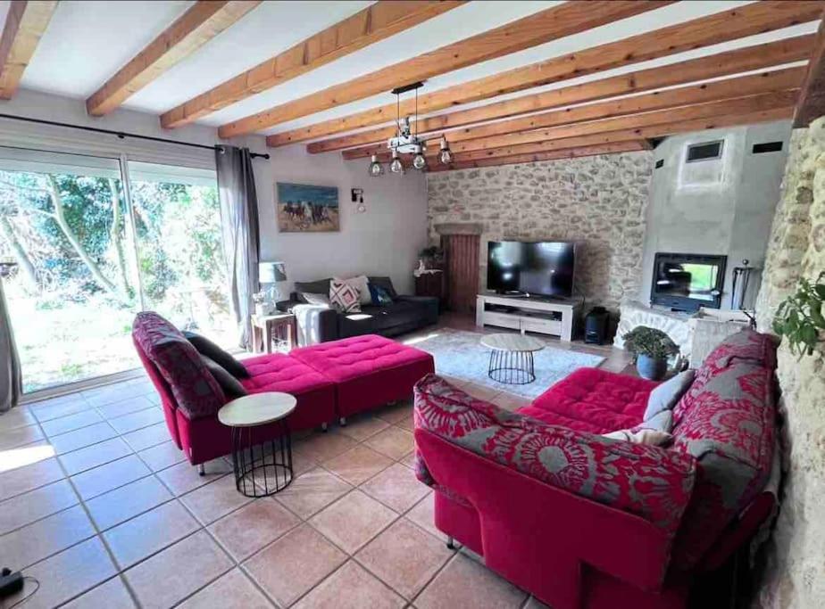 Posezení v ubytování Maison privée style provençal
