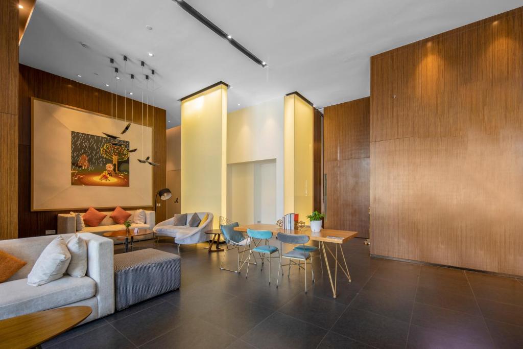 Posezení v ubytování Minimax Hotel Shanghai Songjiang