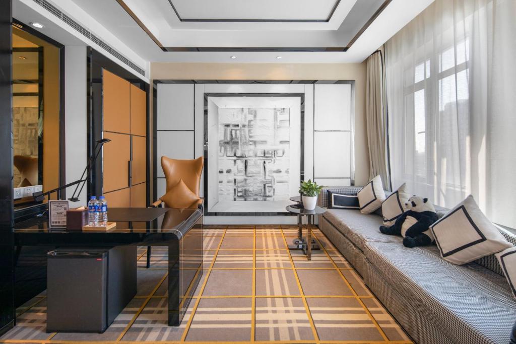 Posezení v ubytování Minimax Hotel Shanghai Songjiang
