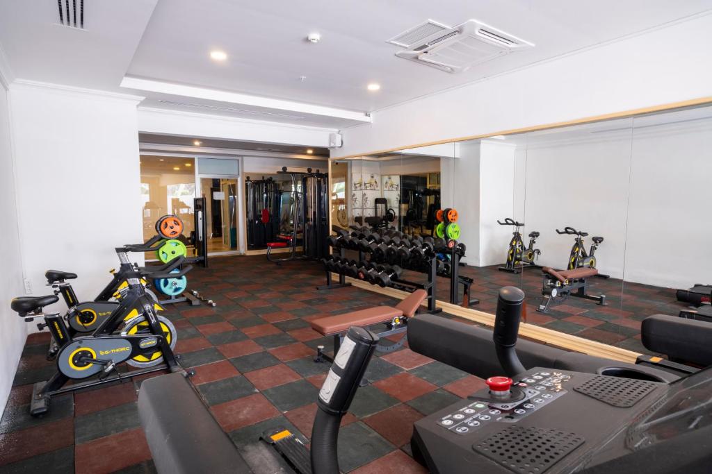 Fitness centrum a/nebo fitness zařízení v ubytování FORE RESORT & SPA
