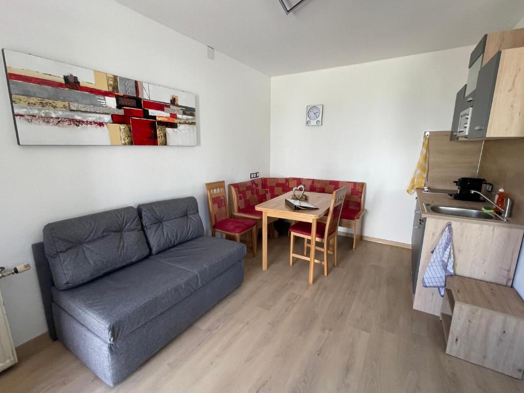 Kuchyň nebo kuchyňský kout v ubytování Haus zum Glück