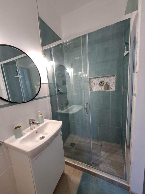Koupelna v ubytování CINQUE TORRI AFFITTACAMERE