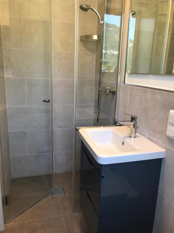 Kúpeľňa v ubytovaní Appartement Fischer