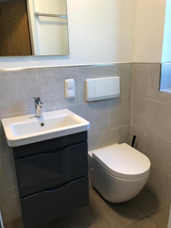 Kúpeľňa v ubytovaní Appartement Fischer