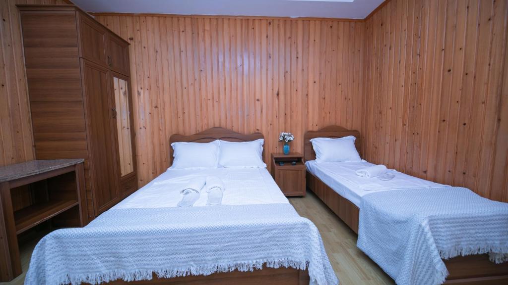 Postel nebo postele na pokoji v ubytování Дом отдыха ира