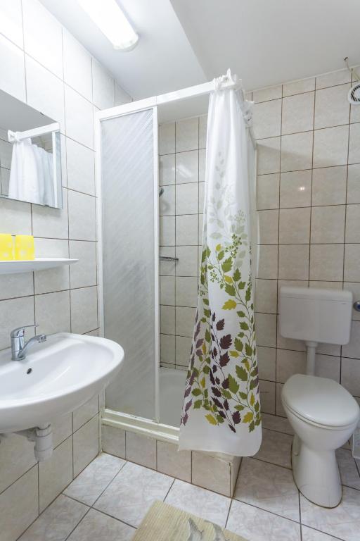Koupelna v ubytování Mohacsi Guesthouse