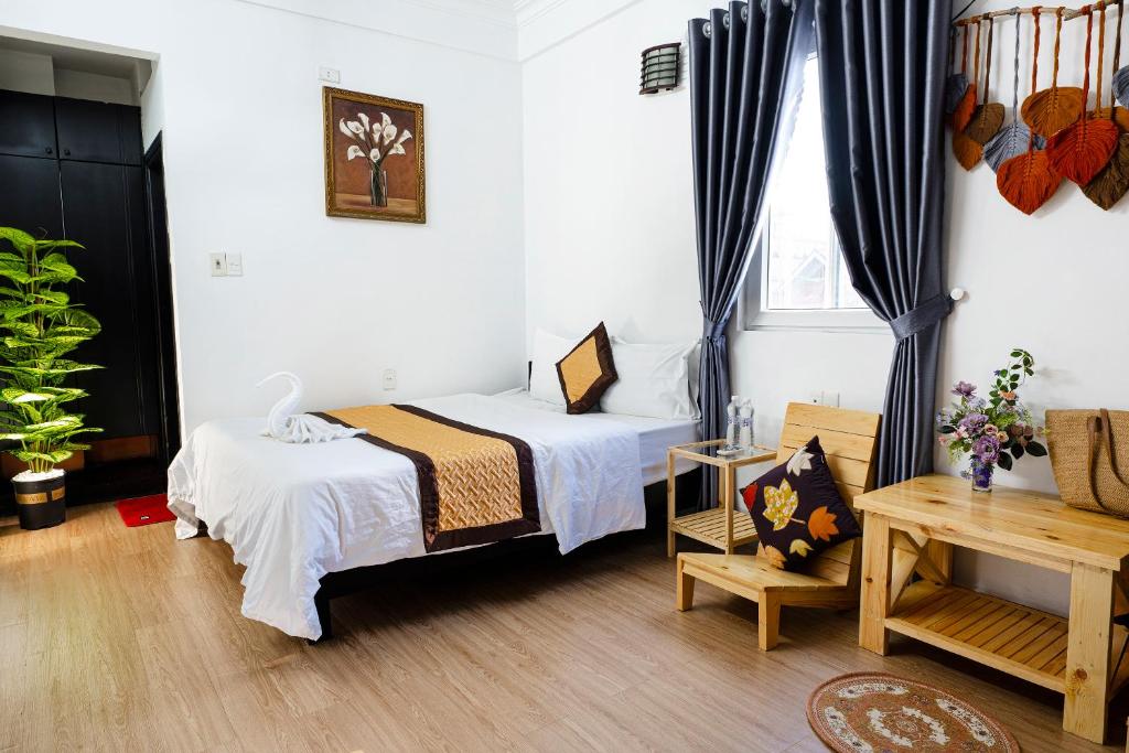 Postel nebo postele na pokoji v ubytování Casablanca Hotel
