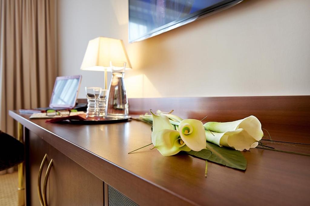 TV a/nebo společenská místnost v ubytování Hotel Admiral am Kurpark