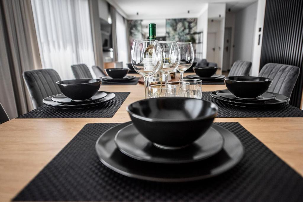 Posezení v ubytování Lazur Apartamenty Domki