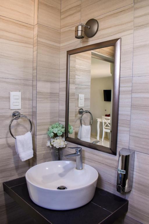 Koupelna v ubytování Hotel Venedik