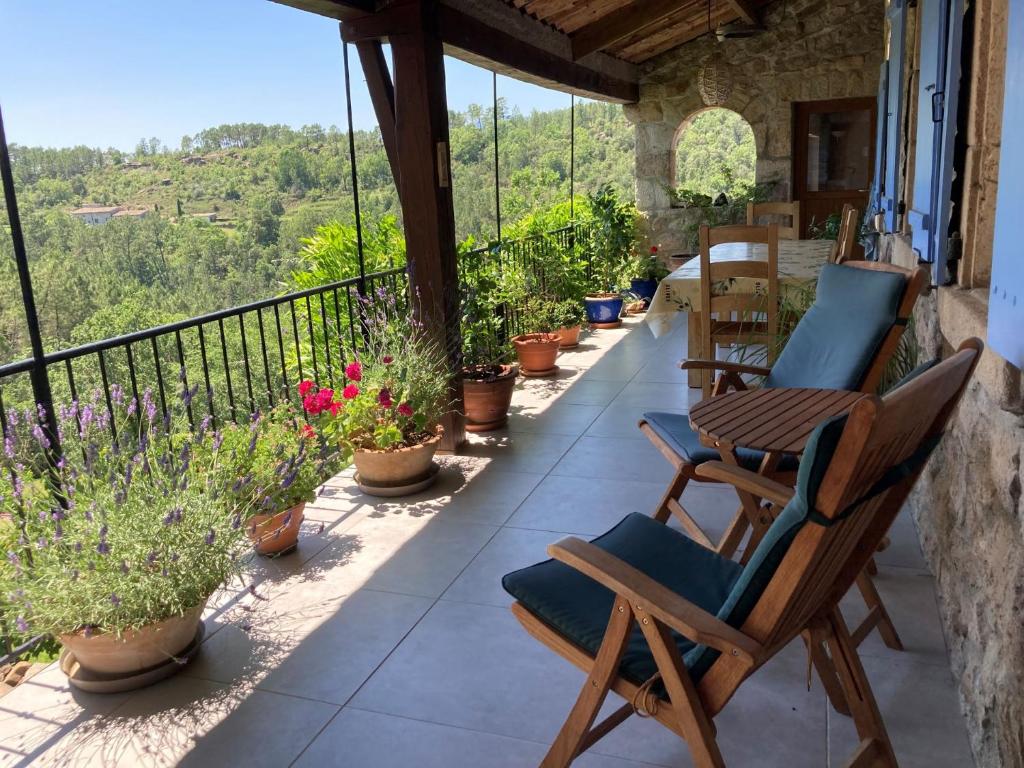 Balkón nebo terasa v ubytování Mas de la Giralde - B&B