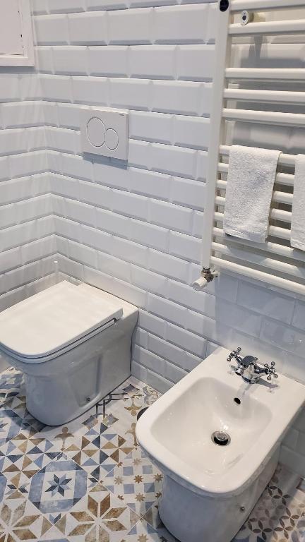 Koupelna v ubytování Domus Mia