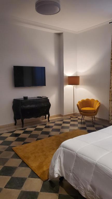 TV a/nebo společenská místnost v ubytování Domus Mia