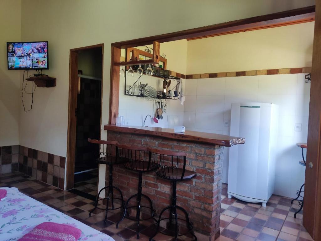 Köök või kööginurk majutusasutuses Pousada Muro de Pedra