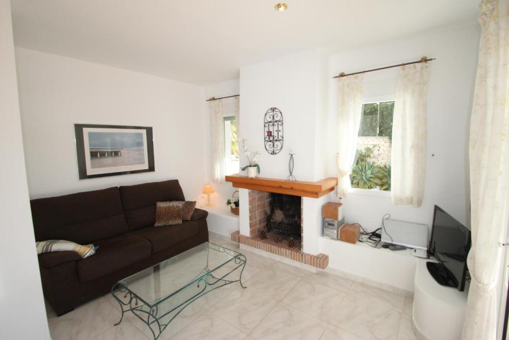 A seating area at Sesam - sea view villa with private pool in Moraira