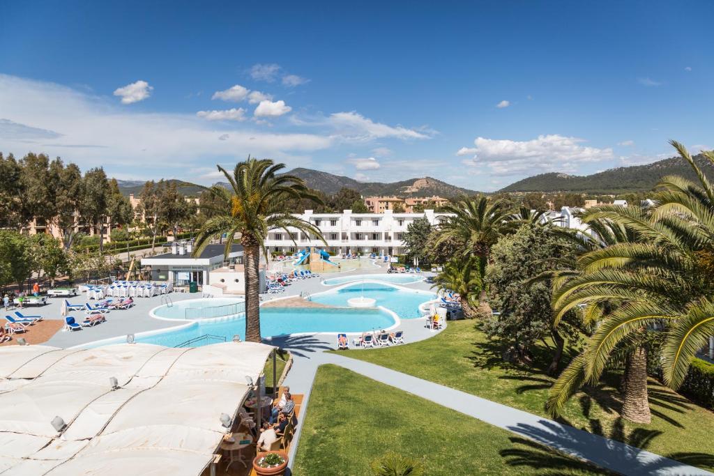 a view of the pool at a resort at Jutlandia Family Resort in Santa Ponsa