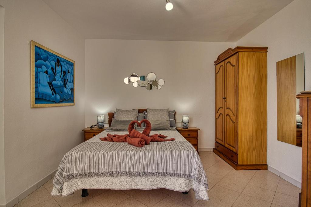 Posteľ alebo postele v izbe v ubytovaní Penthouse Sea View Jacuzzy terrace & pool