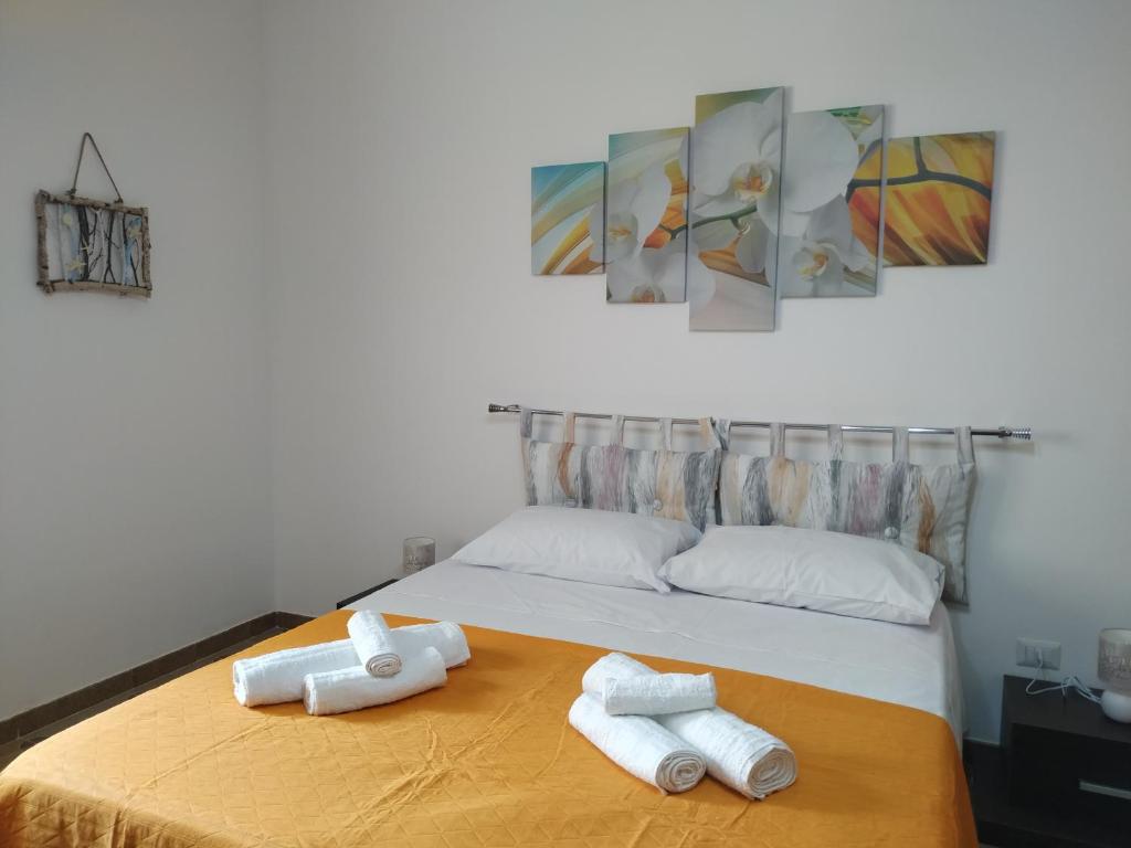 Postel nebo postele na pokoji v ubytování "Babbo" Nicola