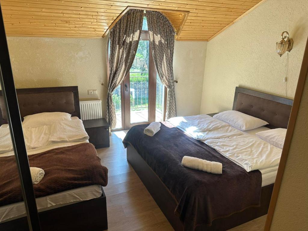 Postel nebo postele na pokoji v ubytování Hotel IVERIA