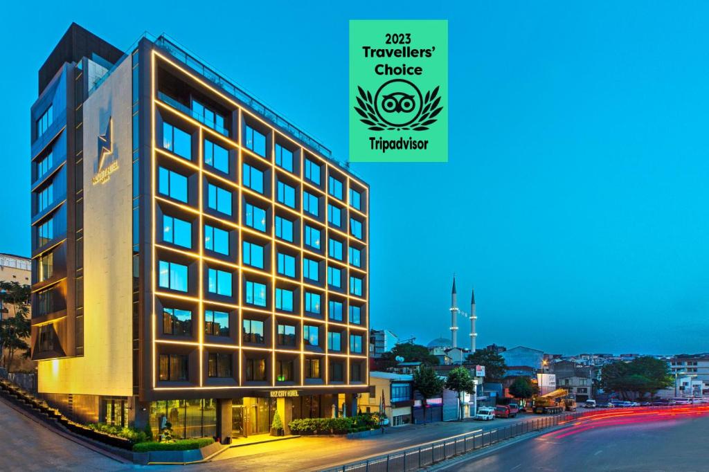 a building on a city street with the hotel at Naz City Hotel Taksim - Special Category in Istanbul
