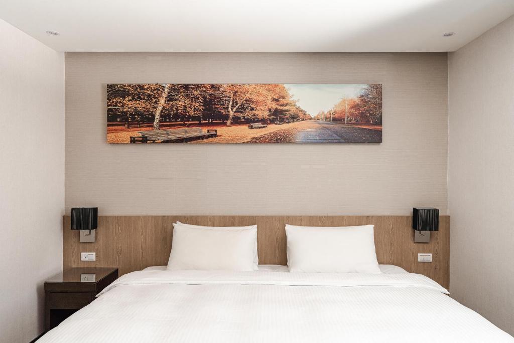Postel nebo postele na pokoji v ubytování Hotel Yoshi