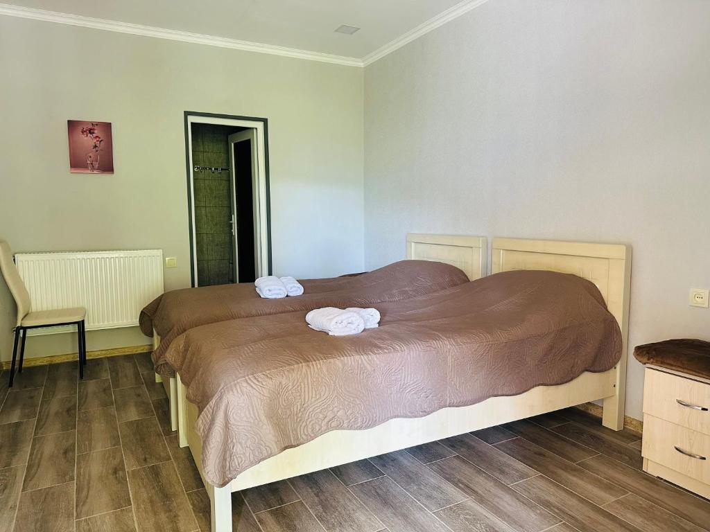 Postel nebo postele na pokoji v ubytování Hotel Vardzia Terrace