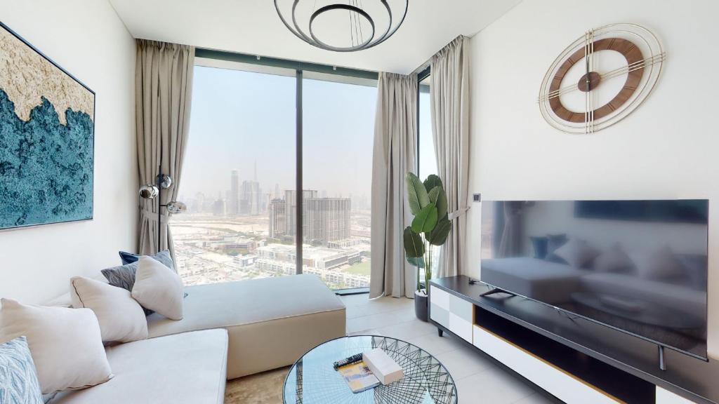 Primestay – Sobha Hartland Waves 1BR plus Maids in Al Meydan
