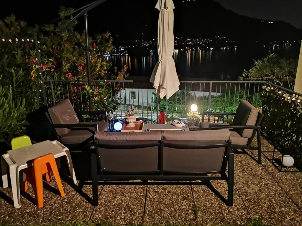 Balkón nebo terasa v ubytování La Dolce Vista by My Home In Como