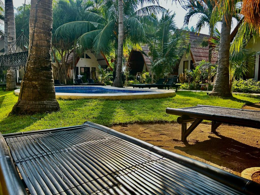 Zahrada ubytování Gili Land