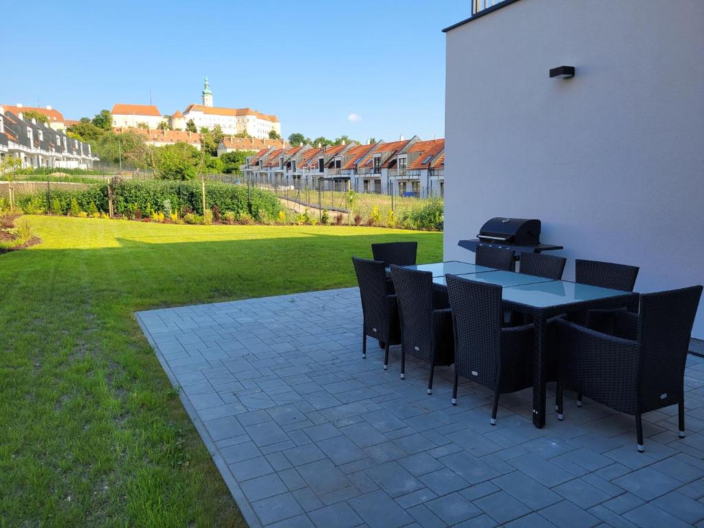 Zahrada ubytování Zámek na dlani Mikulov
