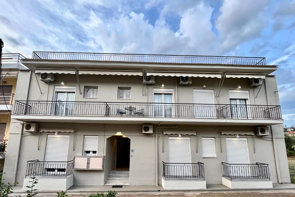 Budova, kde se aparthotel nachází