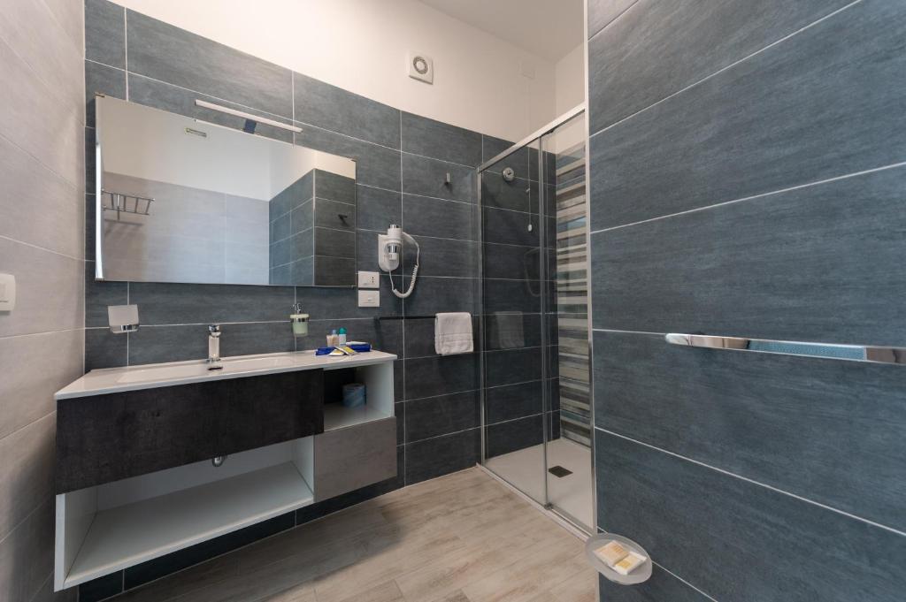 Koupelna v ubytování Hotel La Bussola