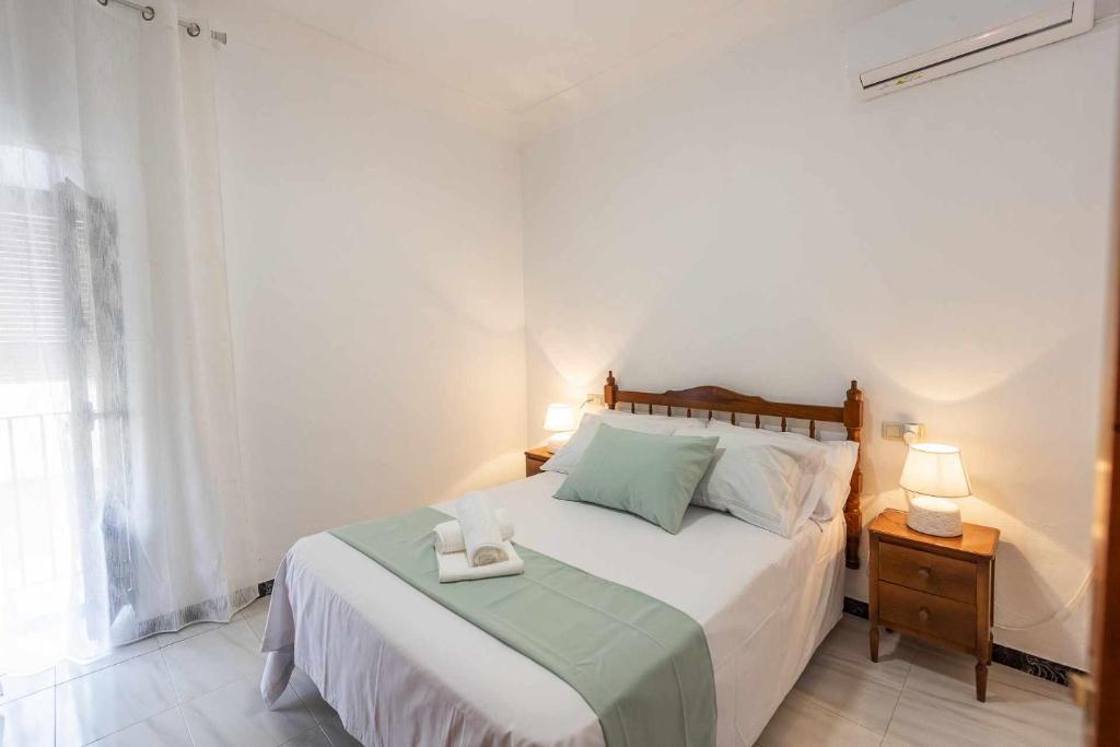Postel nebo postele na pokoji v ubytování Casa Rural Berraquero