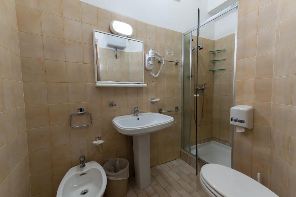 Koupelna v ubytování Hotel La Bussola