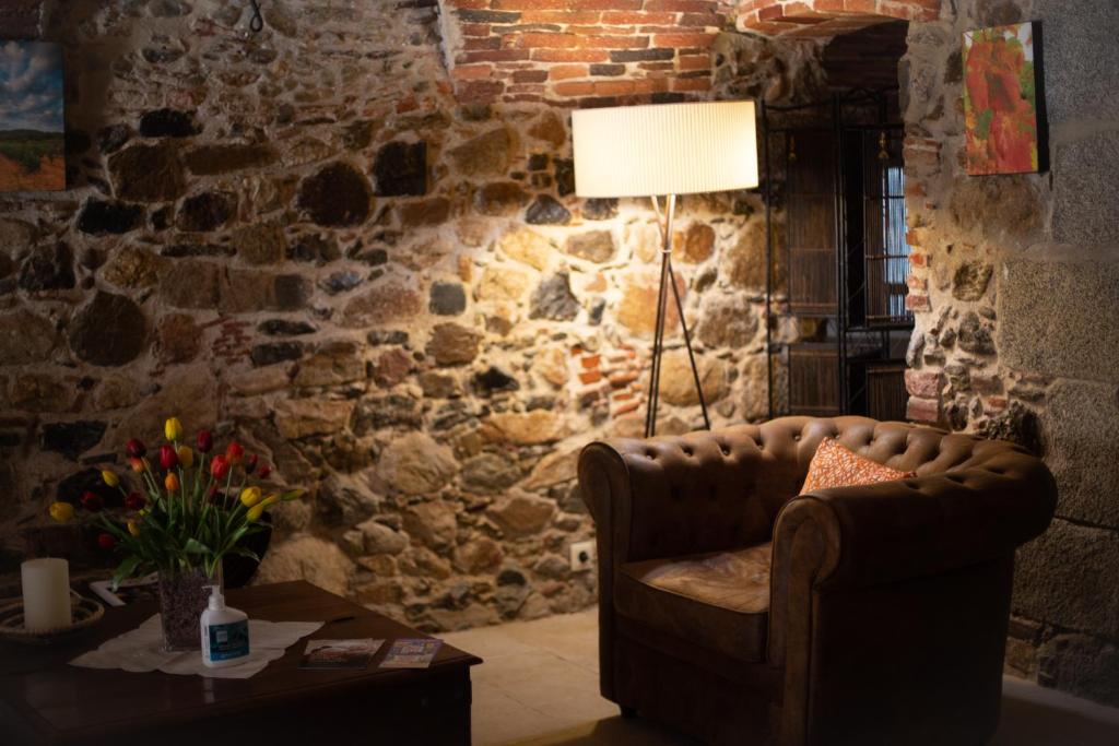 Posezení v ubytování Hotel Mas 1670 - Adults Only