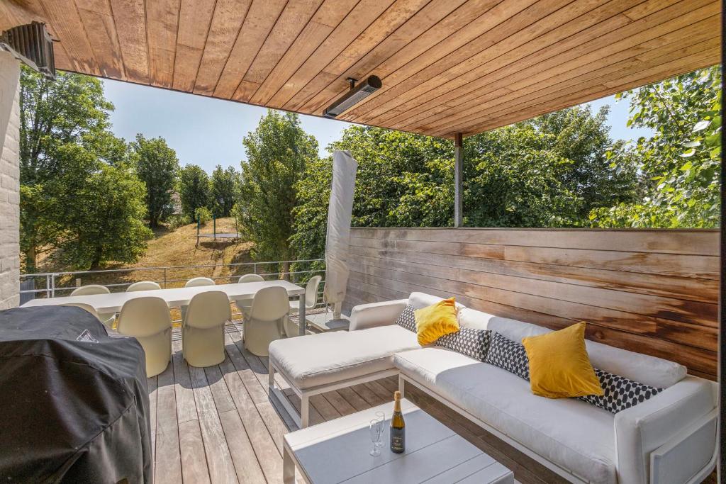 Posezení v ubytování Villa Stuifduin