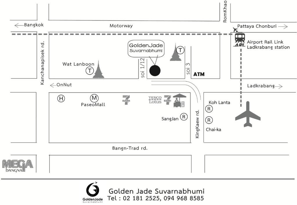 Půdorys ubytování Golden Jade Suvarnabhumi