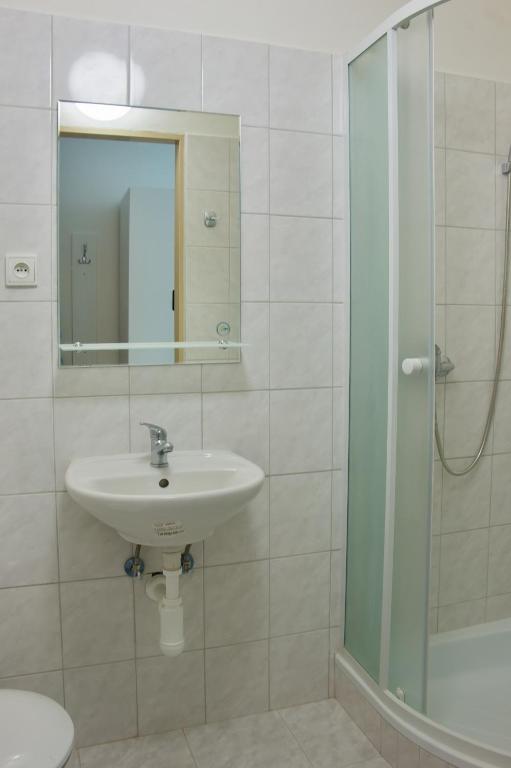 Koupelna v ubytování Centrum Ubytování Břeclav