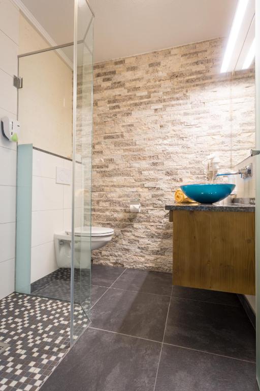Koupelna v ubytování Berghotel Ronach