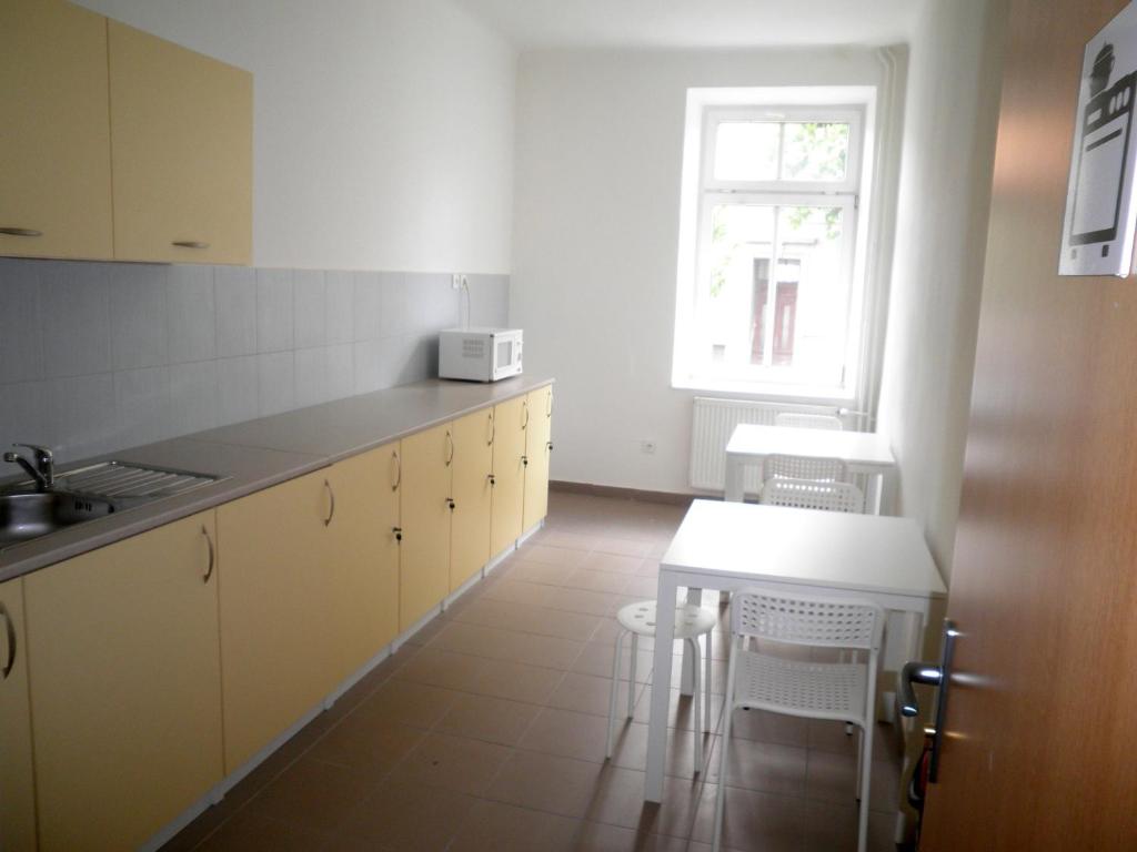 Kuchyň nebo kuchyňský kout v ubytování Centrum Ubytování Břeclav