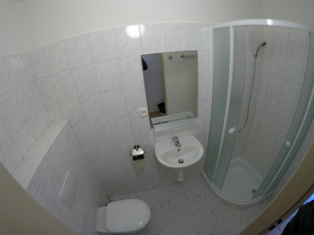 Koupelna v ubytování Centrum Ubytování Břeclav
