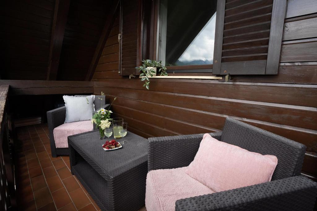 Posezení v ubytování View apartment Lenart