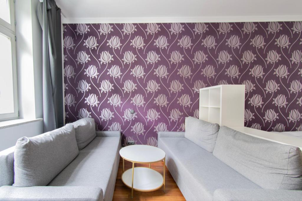 Posezení v ubytování Collosal 6 bedroom apartment Słowackiego avenue