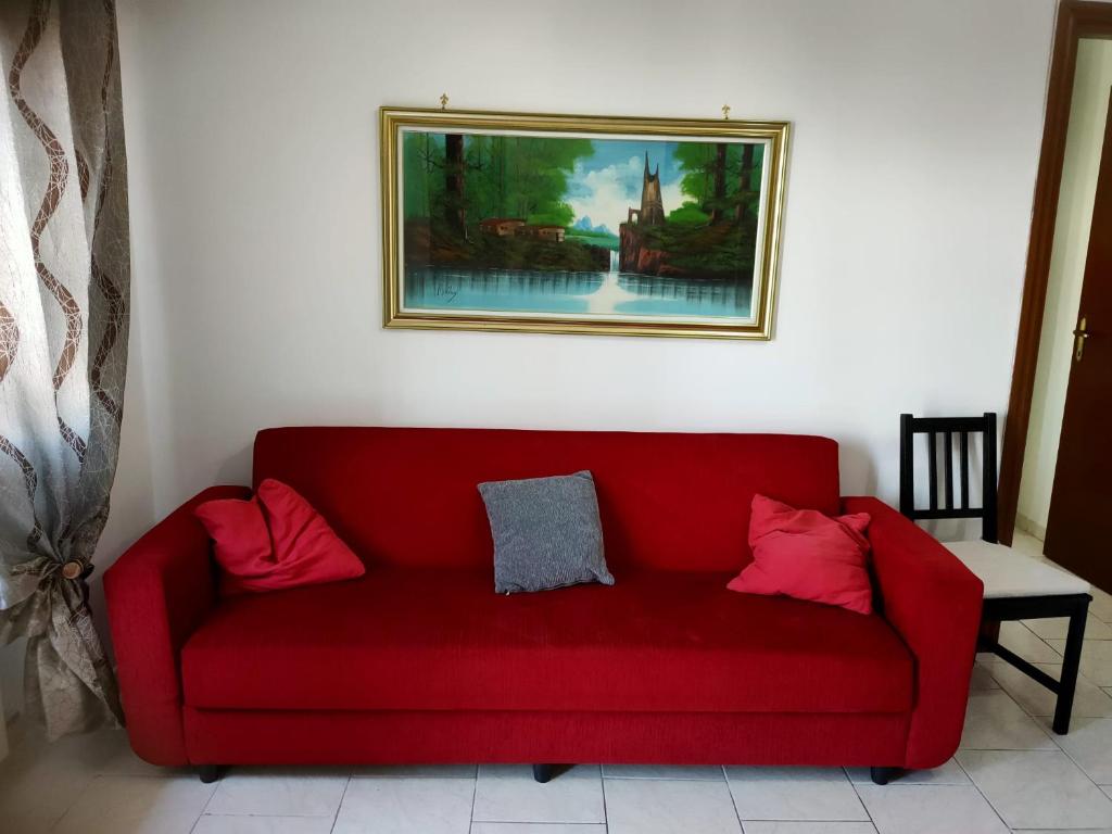Posezení v ubytování Nomentum House