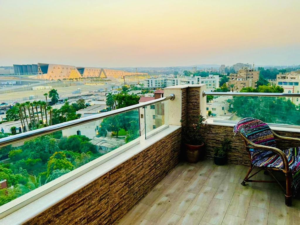 Pyramids View & GEM view Boutique陽台或露臺
