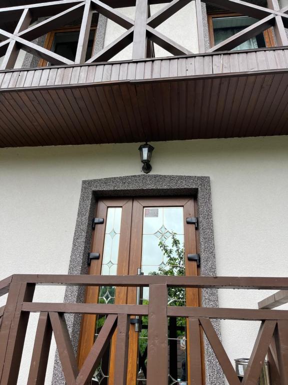 Balkón nebo terasa v ubytování Smerichka