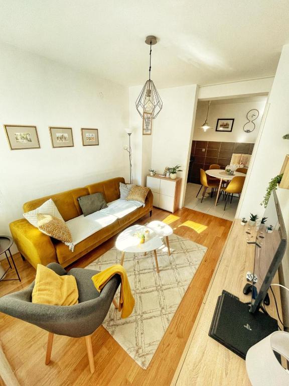 Istumisnurk majutusasutuses Apartman U2