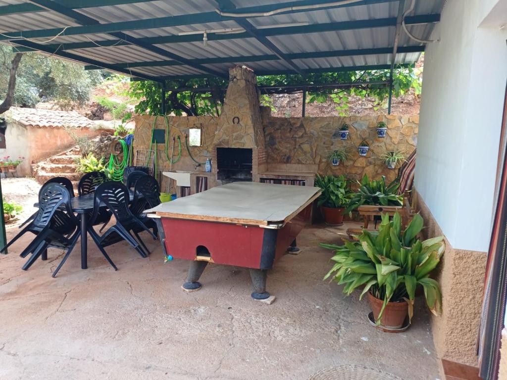 Patio nebo venkovní prostory v ubytování Cortijo las lagunillas
