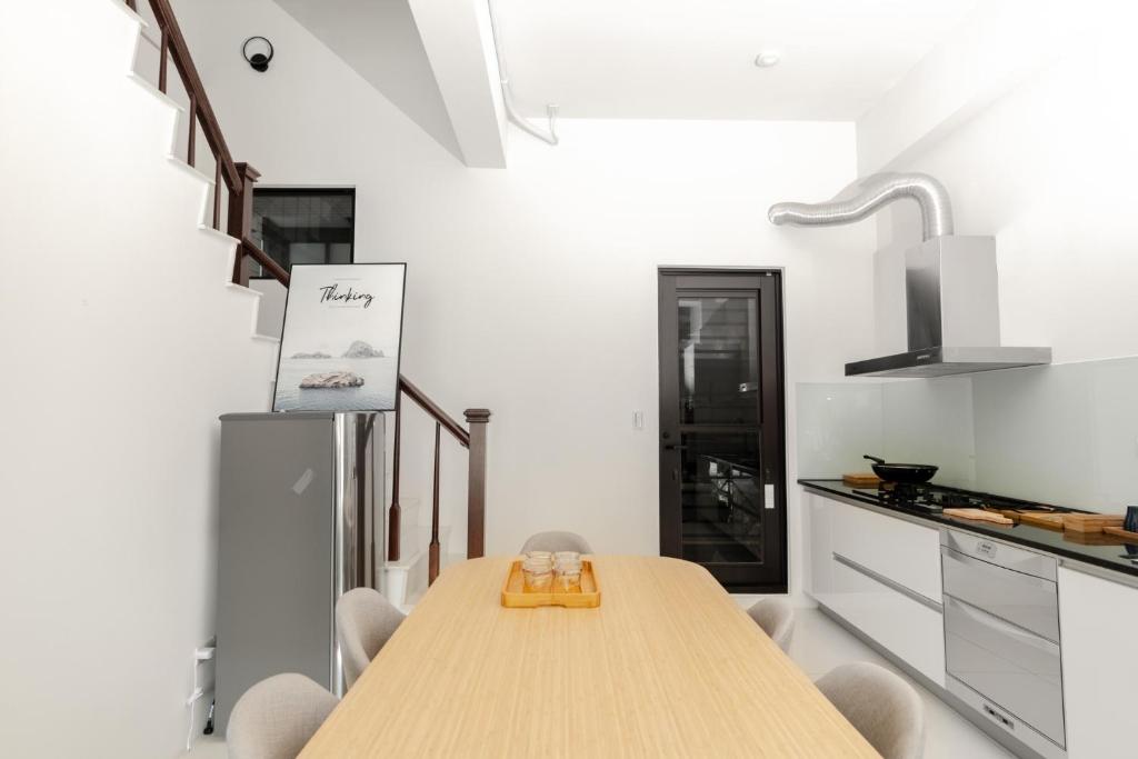 Kuchyň nebo kuchyňský kout v ubytování The LINs House